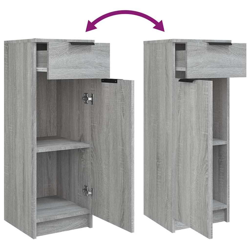Bathroom Cabinet Grey Sonoma 32x34x90 cm Engineered Wood